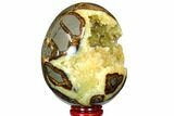 Calcite Crystal Filled Septarian Geode Egg - Utah #114319-2